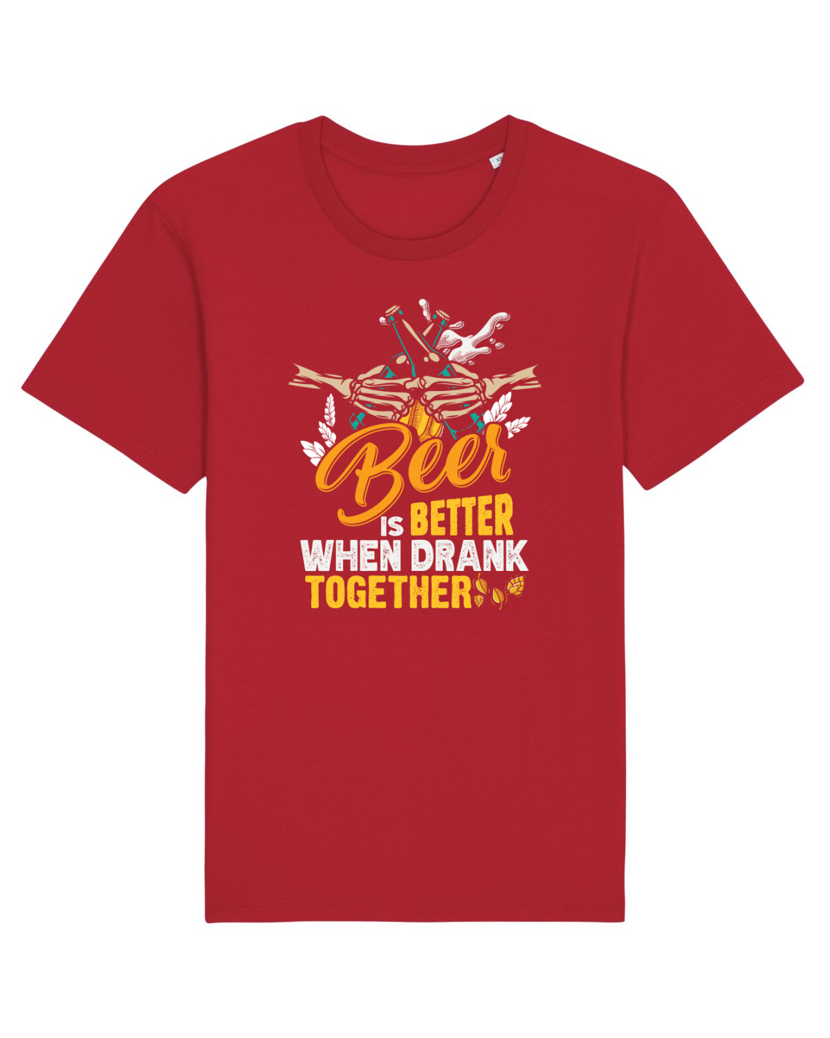 Tricou mânecă scurtă Unisex Rocker Red