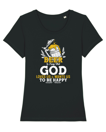 pt iubitorii de bere - Beer is proof that god loves us Black