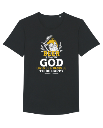 pt iubitorii de bere - Beer is proof that god loves us Black