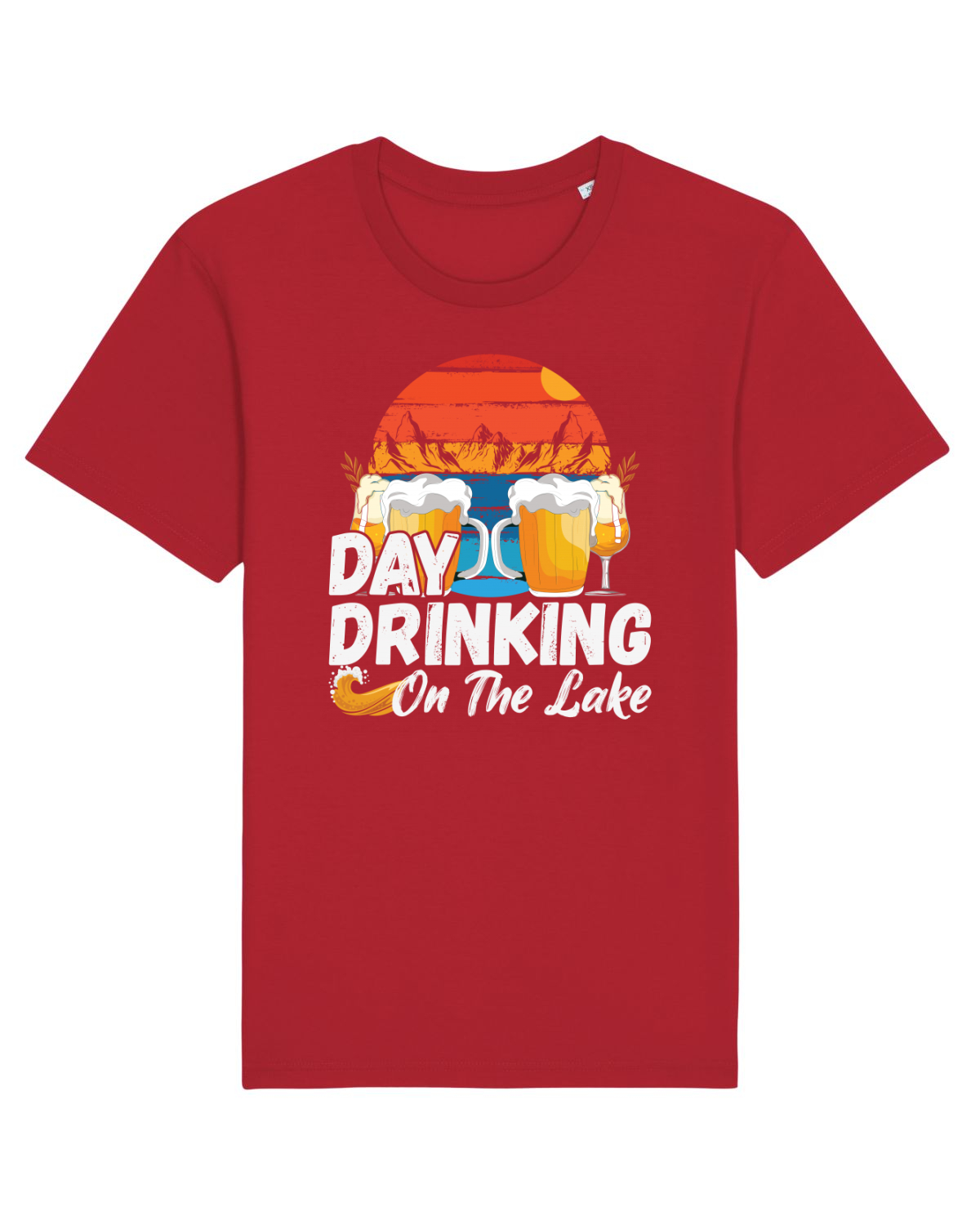 Tricou mânecă scurtă Unisex Rocker Red