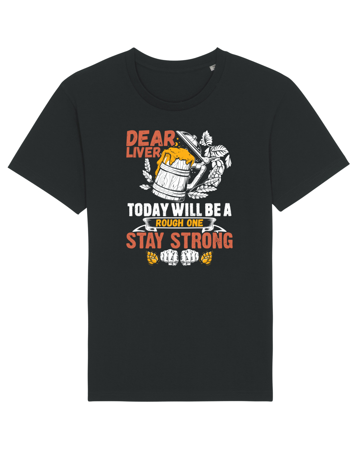 Tricou mânecă scurtă Unisex Rocker Black