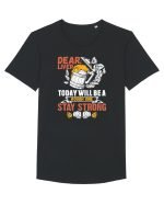 pt iubitorii de bere - Dear liver stay strong Tricou mânecă scurtă guler larg Bărbat Skater