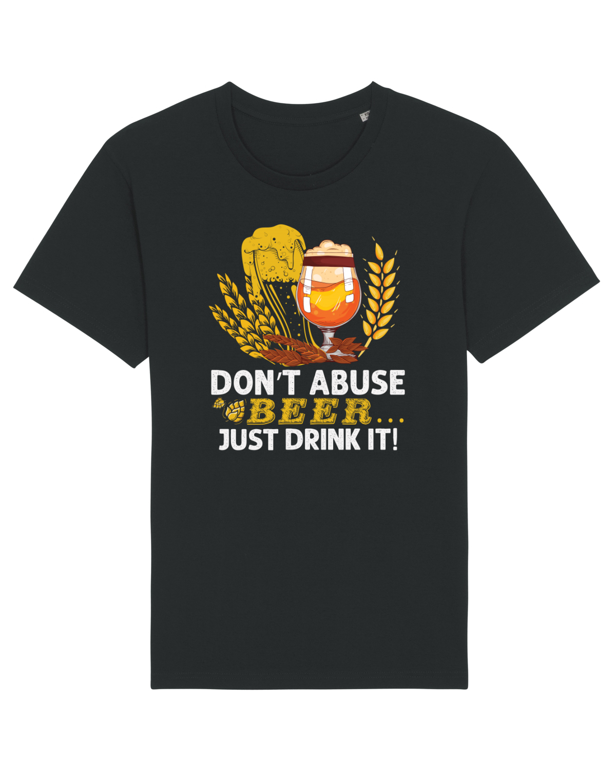 Tricou mânecă scurtă Unisex Rocker Black
