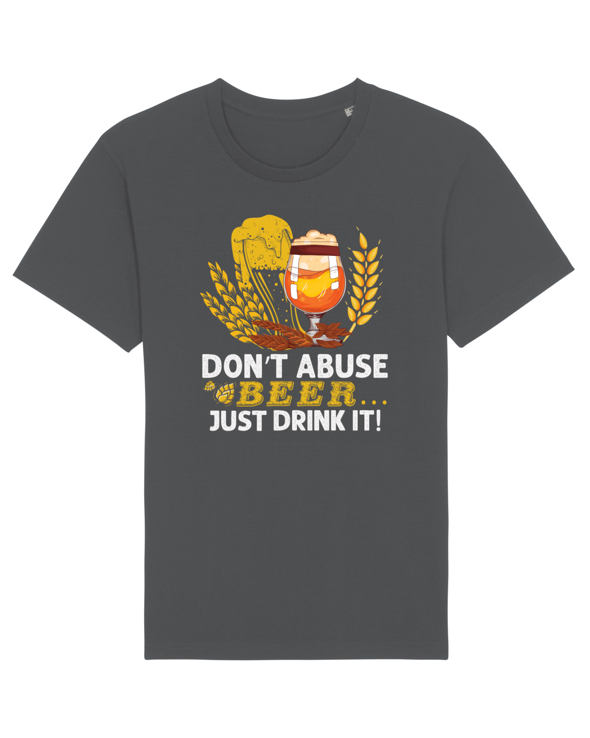 Tricou mânecă scurtă Unisex Rocker Anthracite