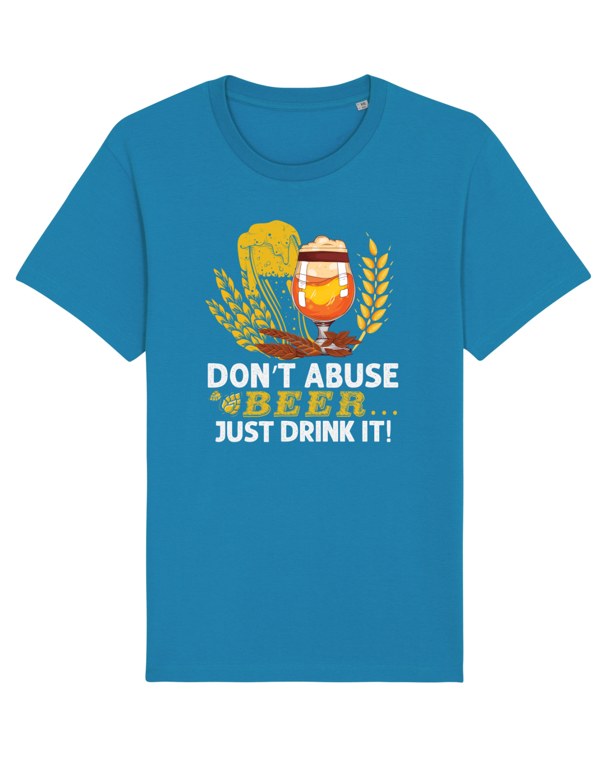 Tricou mânecă scurtă Unisex Rocker Azur