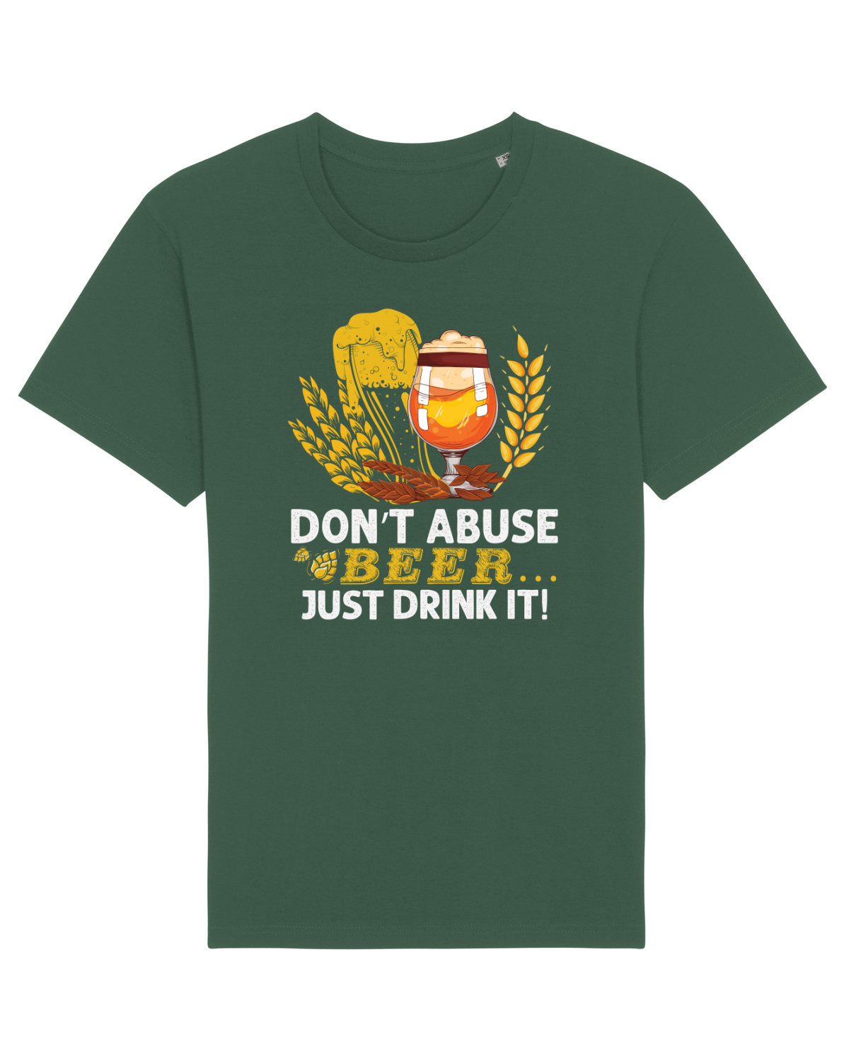 Tricou mânecă scurtă Unisex Rocker Bottle Green