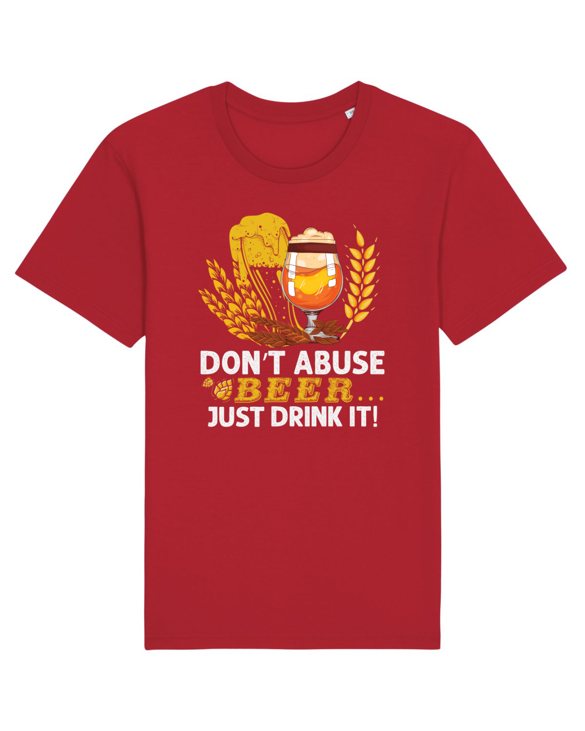 Tricou mânecă scurtă Unisex Rocker Red