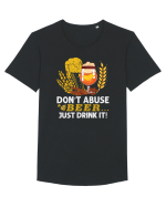 pt iubitorii de bere - Do not abuse beer Tricou mânecă scurtă guler larg Bărbat Skater