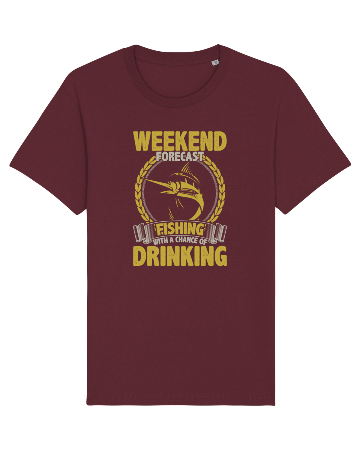 Tricou mânecă scurtă Unisex Rocker Burgundy