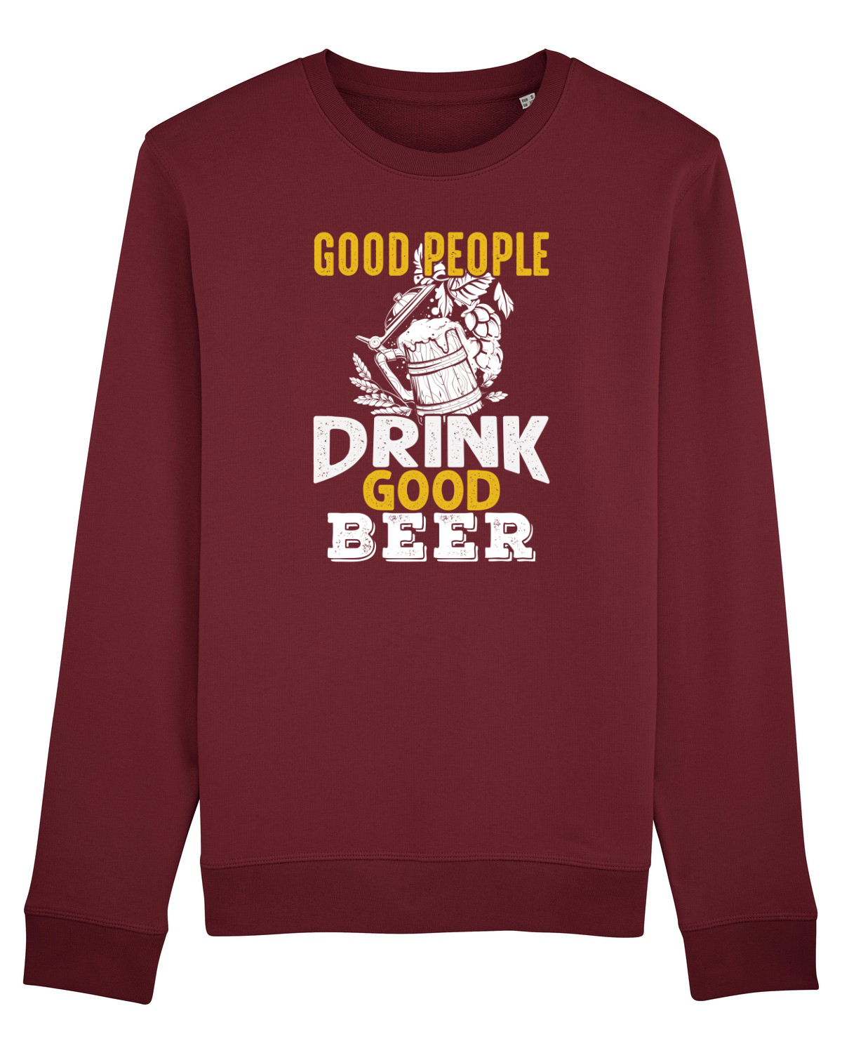 Bluză mânecă lungă Unisex Rise Burgundy