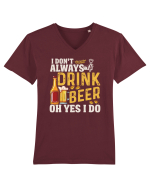 pt iubitorii de bere - I do not always drink beer Tricou mânecă scurtă guler V Bărbat Presenter