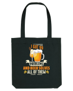 pt iubitorii de bere - I got 99 problems and beer solves all of them Sacoșă textilă