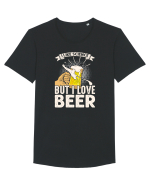 pt iubitorii de bere - I like science but I love beer Tricou mânecă scurtă guler larg Bărbat Skater