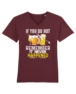 pt iubitorii de bere - If you do not remember it never happened Tricou mânecă scurtă guler V Bărbat Presenter