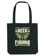 pt iubitorii de bere - Just another beer drinker with a fishing problem Sacoșă textilă