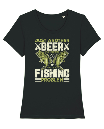 pt iubitorii de bere - Just another beer drinker with a fishing problem Black