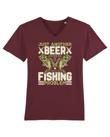 pt iubitorii de bere - Just another beer drinker with a fishing problem Burgundy