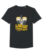pt iubitorii de bere - Liquid therapy Tricou mânecă scurtă guler larg Bărbat Skater