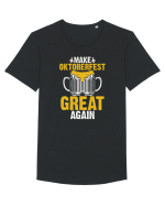 pt iubitorii de bere - Make oktoberfest great again Tricou mânecă scurtă guler larg Bărbat Skater