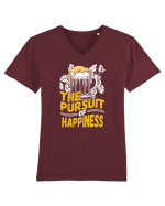 pt iubitorii de bere - The pursuit of happiness Tricou mânecă scurtă guler V Bărbat Presenter