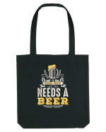 pt iubitorii de bere - This guy needs a beer Sacoșă textilă