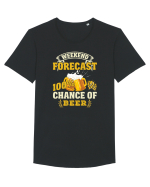 pt iubitorii de bere - Weekend forcast Tricou mânecă scurtă guler larg Bărbat Skater