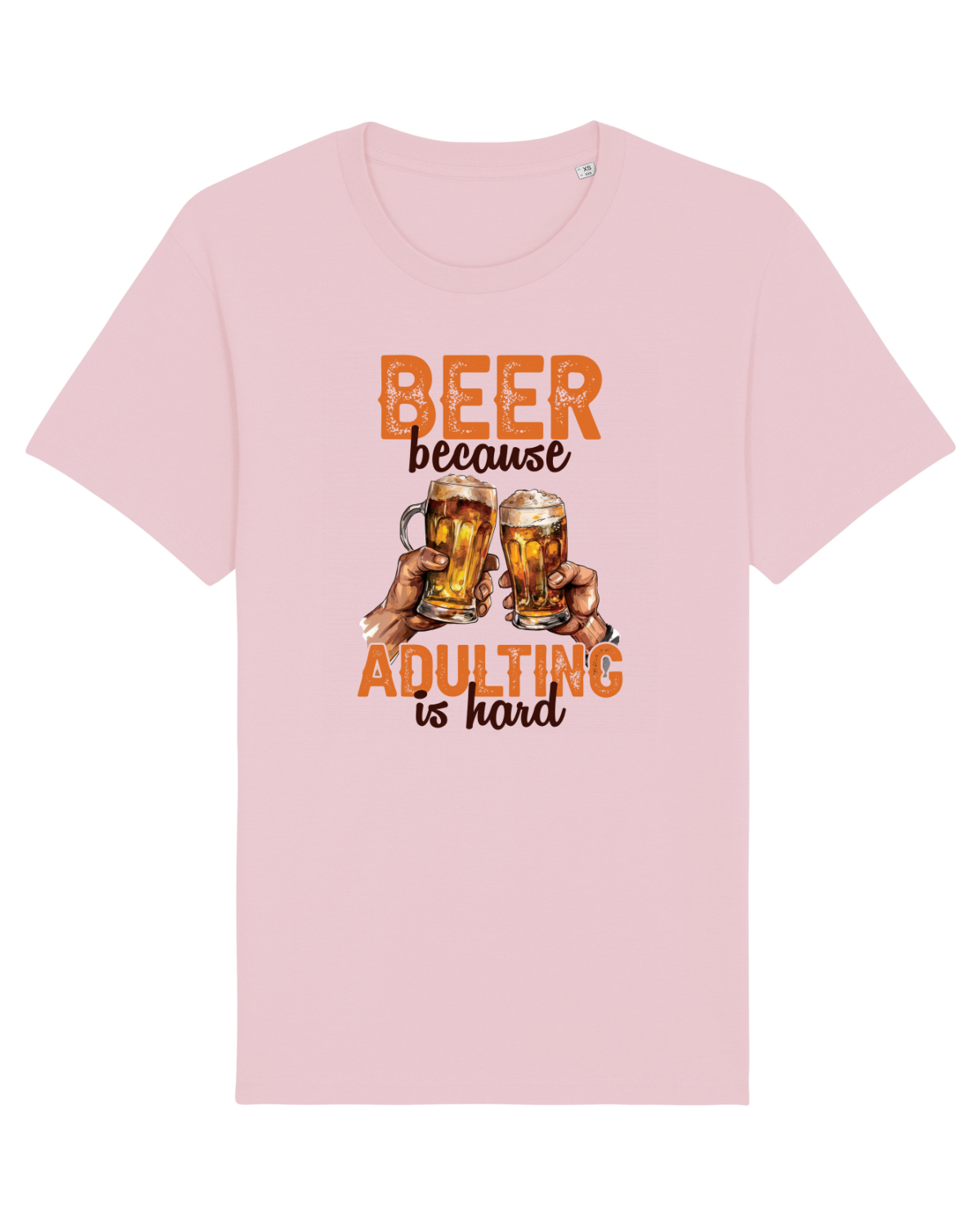 Tricou mânecă scurtă Unisex Rocker Cotton Pink