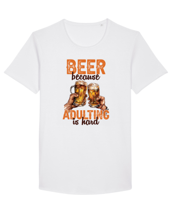 pt iubitorii de bere - Beer because adulting is hard White