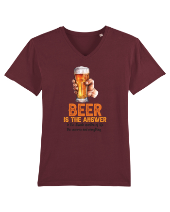 pt iubitorii de bere - Beer is the answer Burgundy