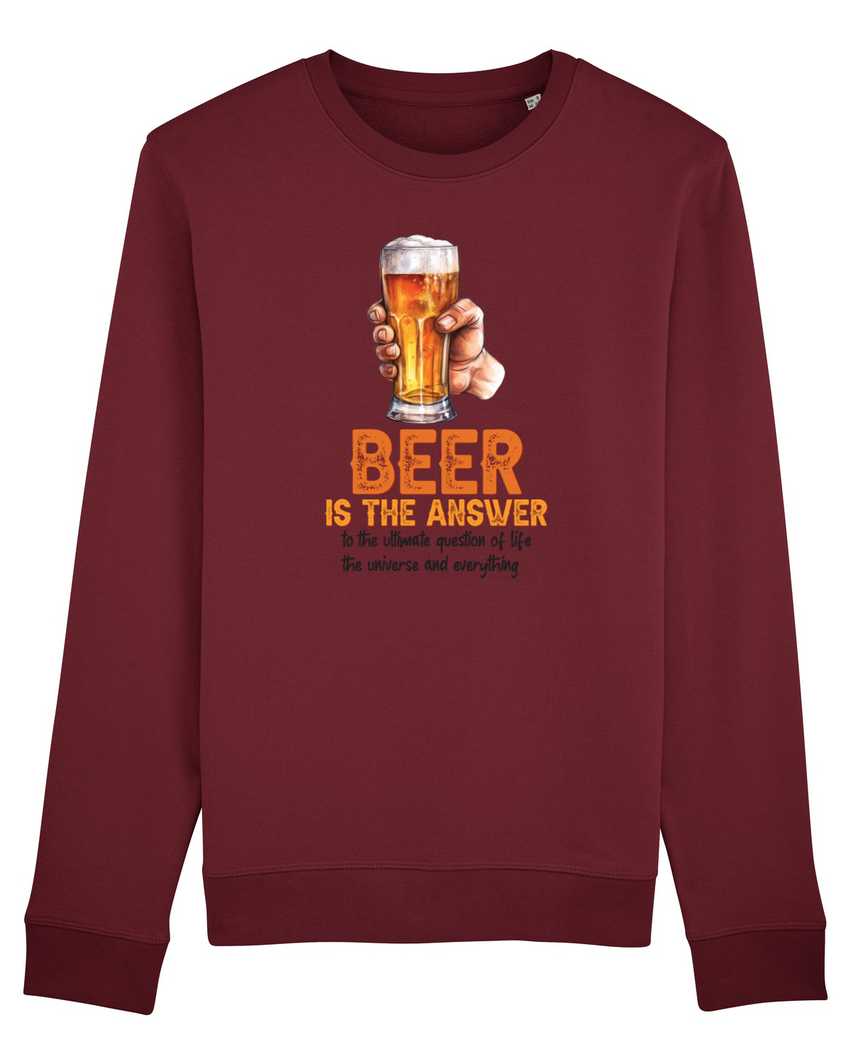 Bluză mânecă lungă Unisex Rise Burgundy