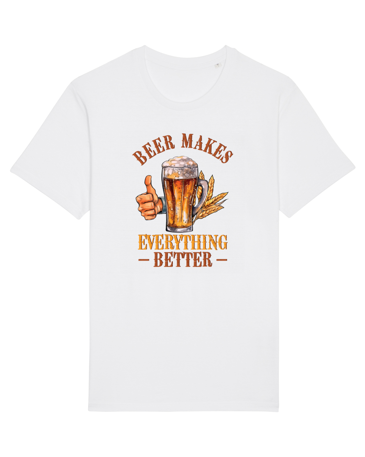 Tricou mânecă scurtă Unisex Rocker White