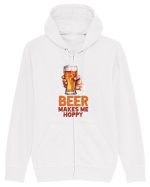 pt iubitorii de bere - Beer makes me hoppy Hanorac cu fermoar Unisex Connector