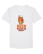 pt iubitorii de bere - Beer makes me hoppy Tricou mânecă scurtă guler larg Bărbat Skater