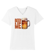 pt iubitorii de bere - Beer me Tricou mânecă scurtă guler V Bărbat Presenter