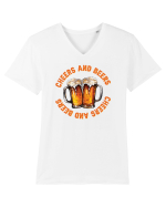 pt iubitorii de bere - Cheers and beers Tricou mânecă scurtă guler V Bărbat Presenter