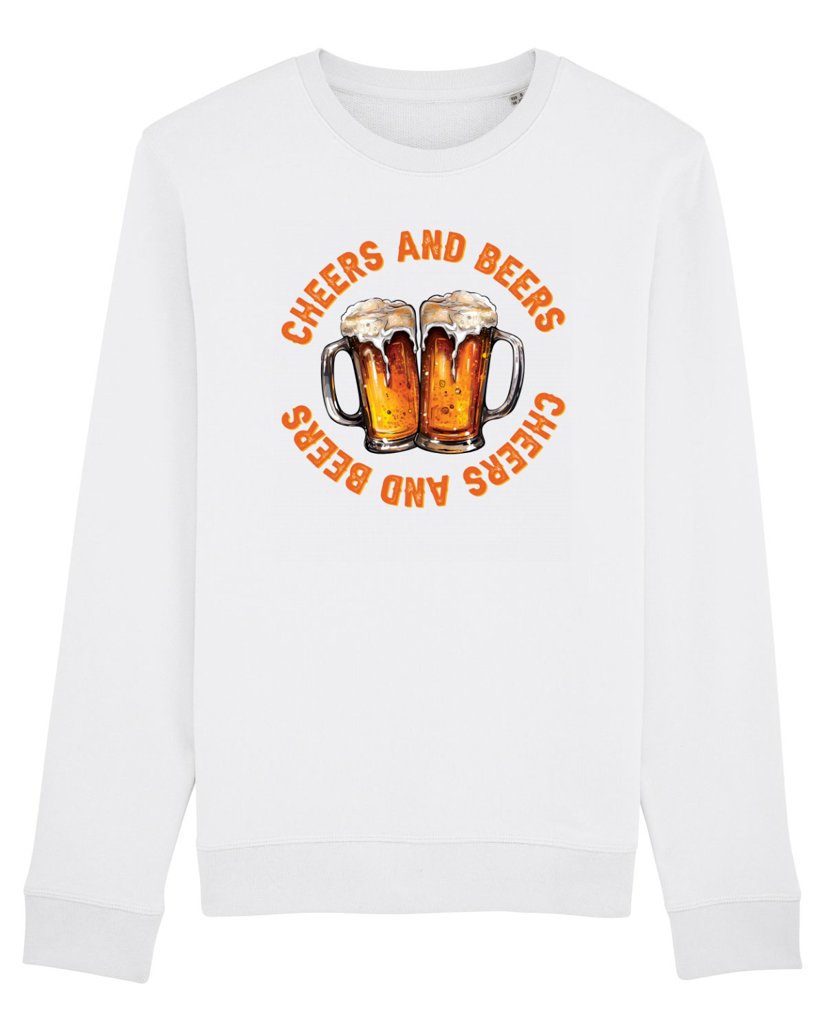 Bluză mânecă lungă Unisex Rise White