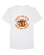 pt iubitorii de bere - Cheers and beers Tricou mânecă scurtă guler larg Bărbat Skater