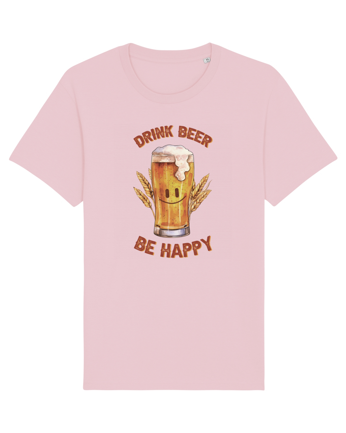 Tricou mânecă scurtă Unisex Rocker Cotton Pink