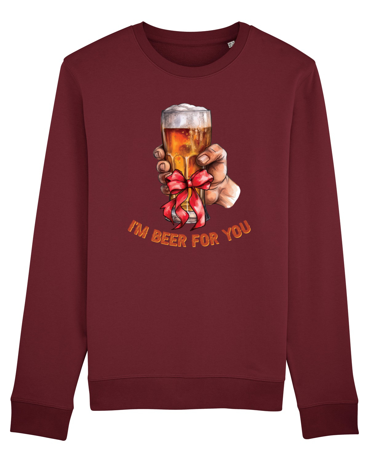 Bluză mânecă lungă Unisex Rise Burgundy
