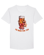 pt iubitorii de bere - I am beer for you Tricou mânecă scurtă guler larg Bărbat Skater