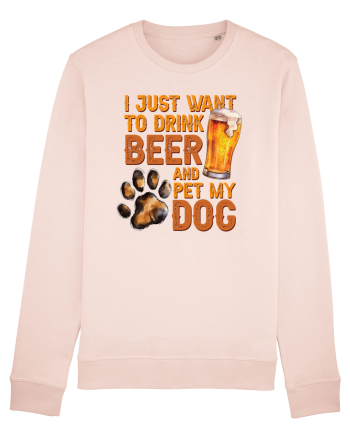 pt iubitorii de bere - I just want to drink beer and pet my dog Candy Pink