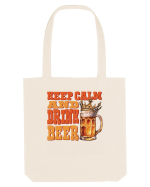 pt iubitorii de bere - Keep calm and drink beer Sacoșă textilă