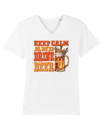pt iubitorii de bere - Keep calm and drink beer White