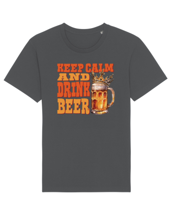 pt iubitorii de bere - Keep calm and drink beer Anthracite