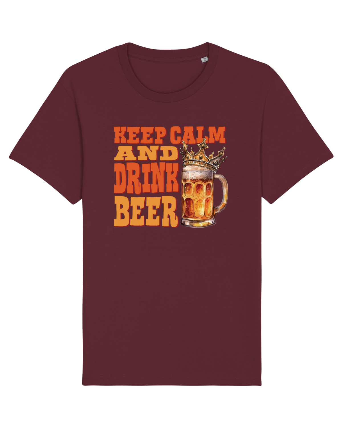 Tricou mânecă scurtă Unisex Rocker Burgundy