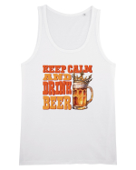 pt iubitorii de bere - Keep calm and drink beer Maiou Bărbat Runs