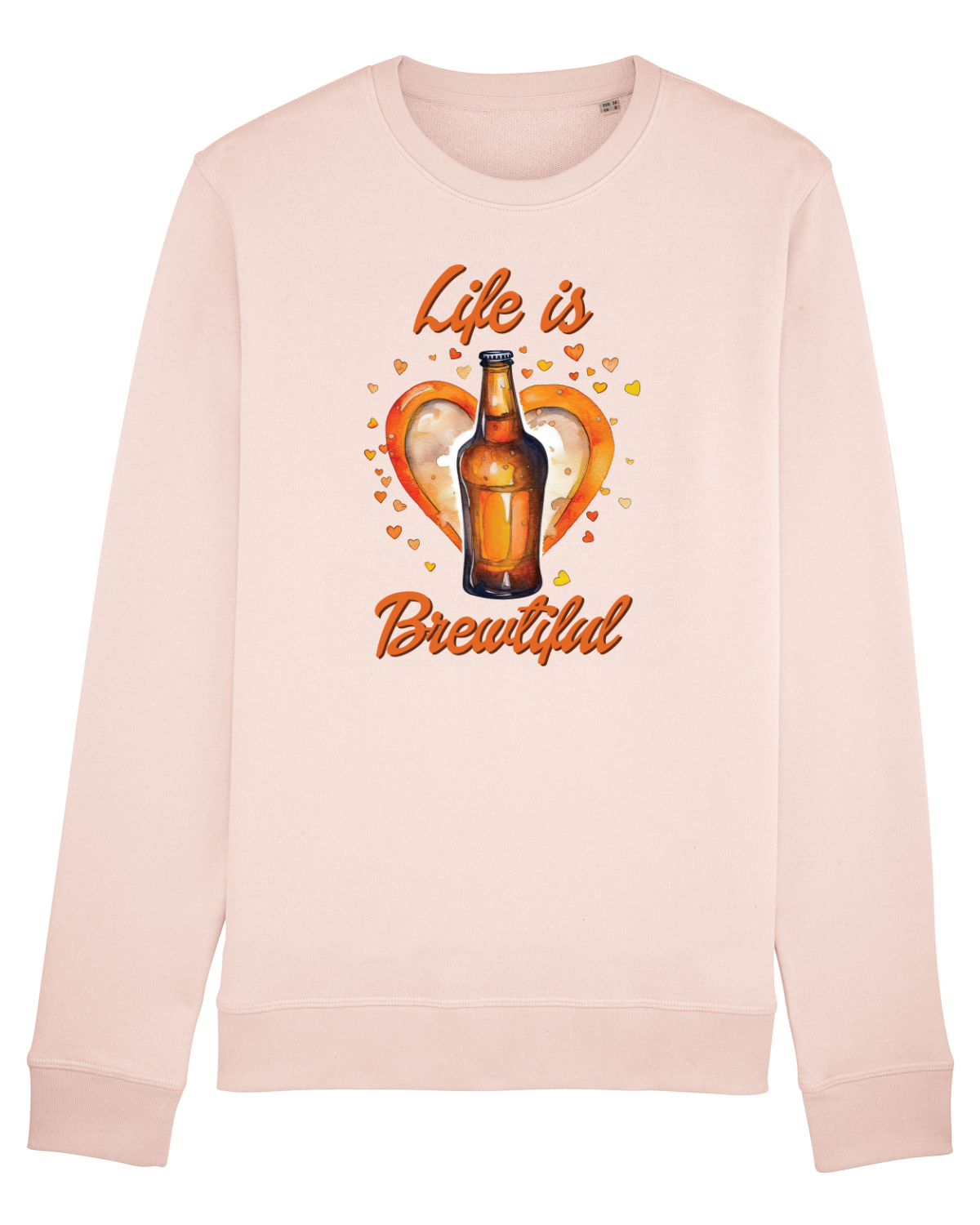 Bluză mânecă lungă Unisex Rise Candy Pink