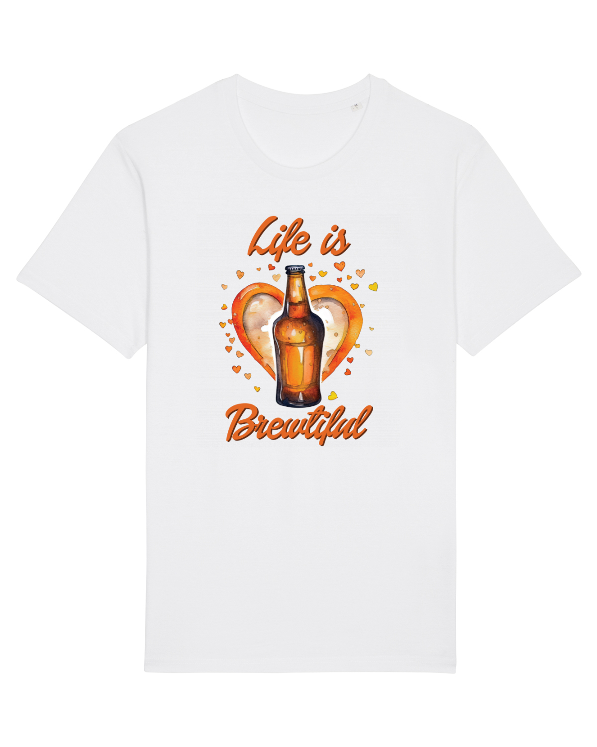 Tricou mânecă scurtă Unisex Rocker White
