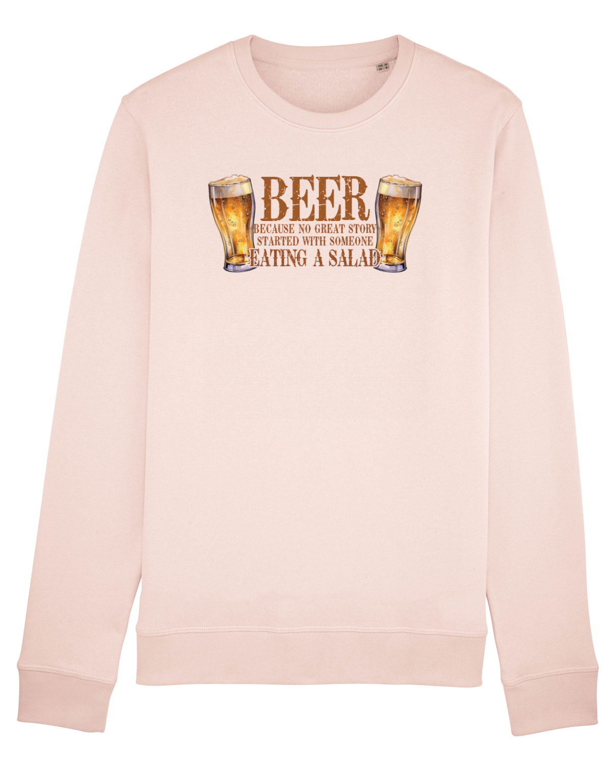 Bluză mânecă lungă Unisex Rise Candy Pink