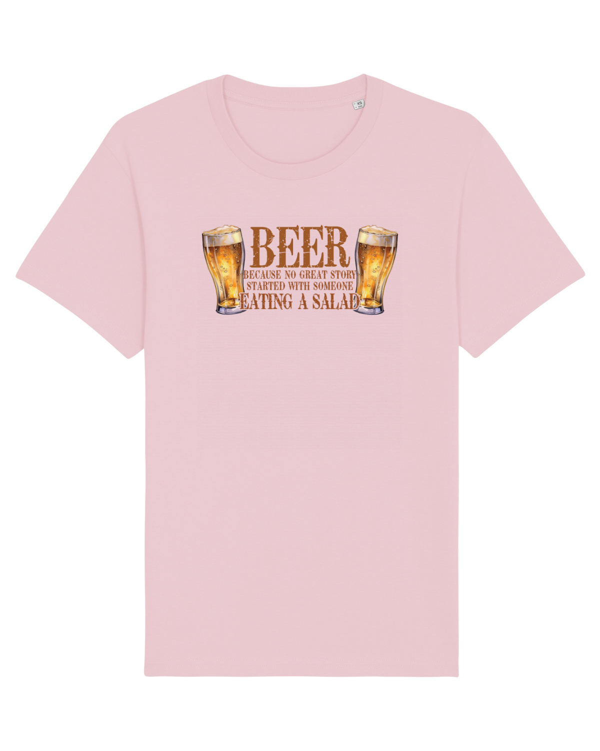 Tricou mânecă scurtă Unisex Rocker Cotton Pink